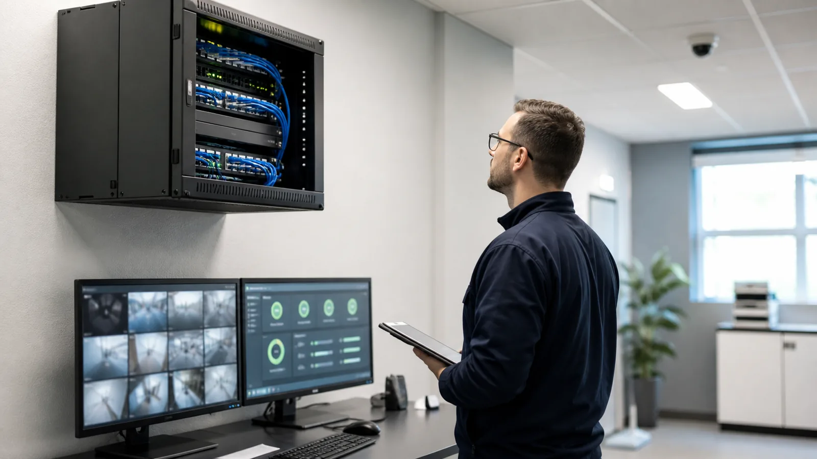 Network Cabling New Jersey team testing the NYC handoff for network cabling and physical infrastructure for Cybersecurity MSP NYC — New Jersey Cabling Projects